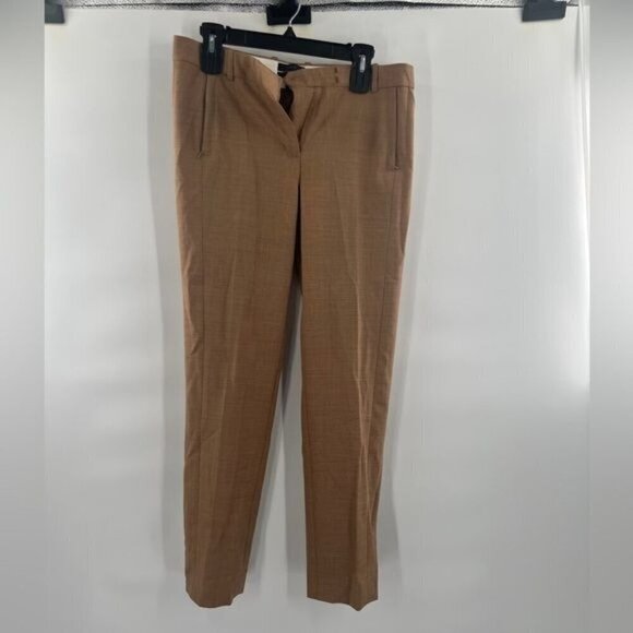 J. Crew maddie brown tan pants trousers size 6 - Picture 1 of 7